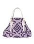 Tahitienne Cabas, &pound;550, Handbags, Purple, Canvas, Back view